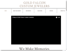 Tablet Screenshot of goldfalconcustomjewelers.com